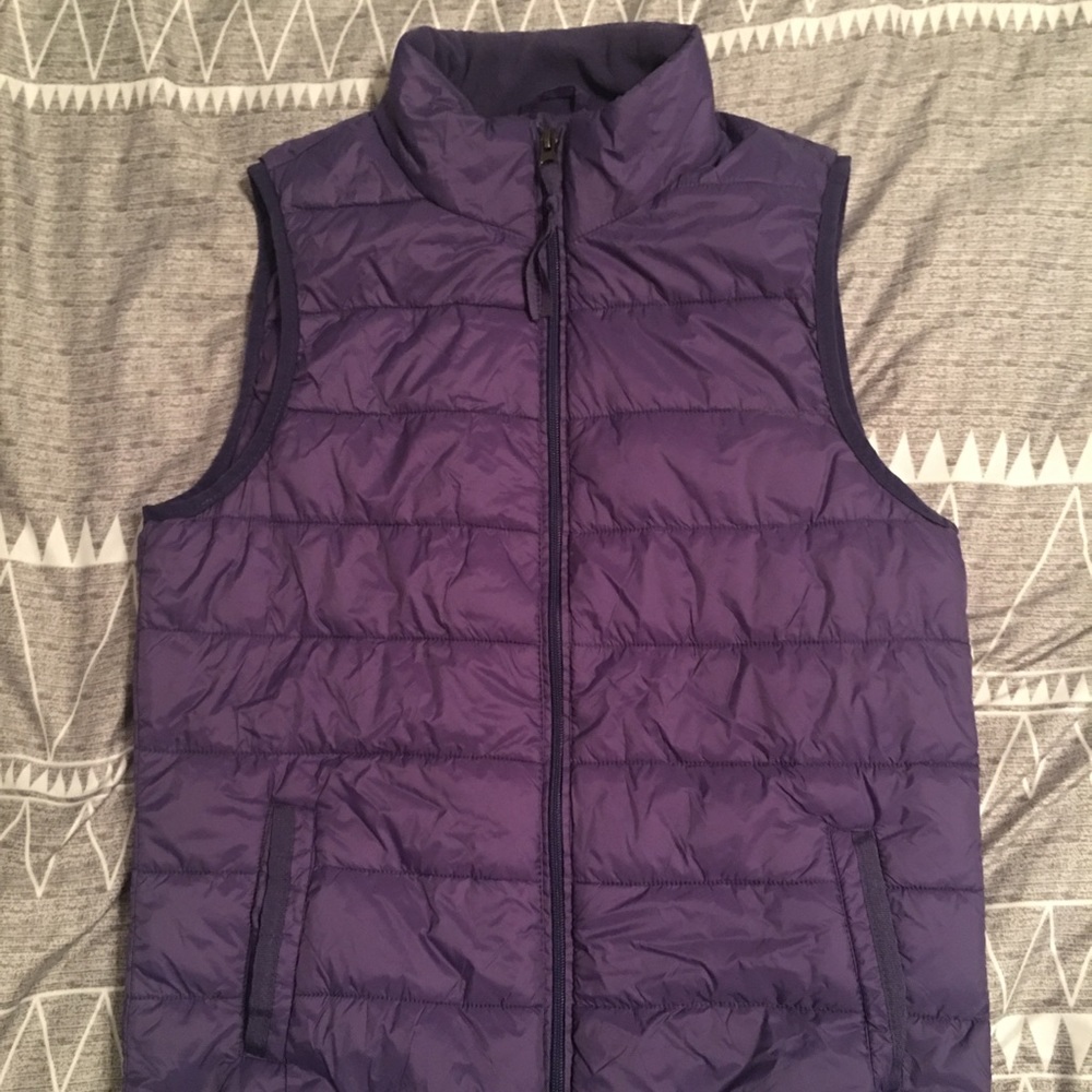 Purple puffer vest - never worn